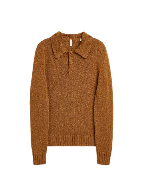 Sunflower linen polo - 176 light brown Sunflower | 3080176 LIGHT BROWN